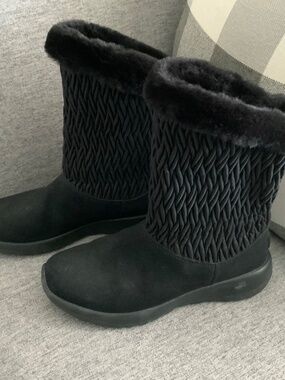 Skechers Black Ankle Boots Sz 8.5